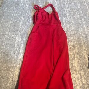 Elegant Red Jumpsuit